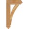 Ekena Millwork Thorton Arts & Crafts Rough Sawn Bracket, Western Red Cedar, 4"W x 16"D x 28"H BKT04X16X28THR03RWR - alternate 4